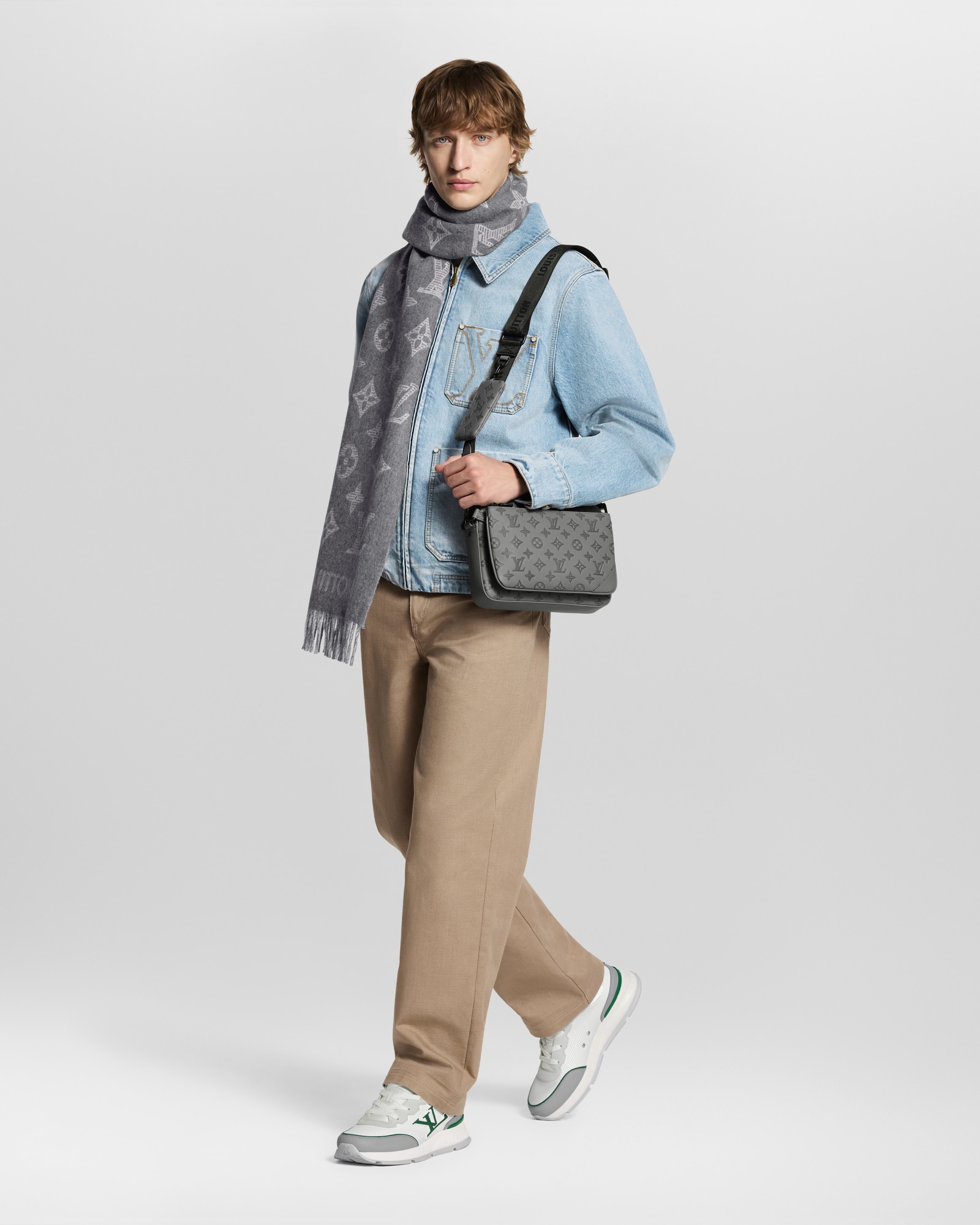 ヴィトン　M73564　モノグラム　シルク　クラヴァット　シャドウライン ブランケット・モノグラム シャドウ S00｜ルイ・ヴィトン 公式